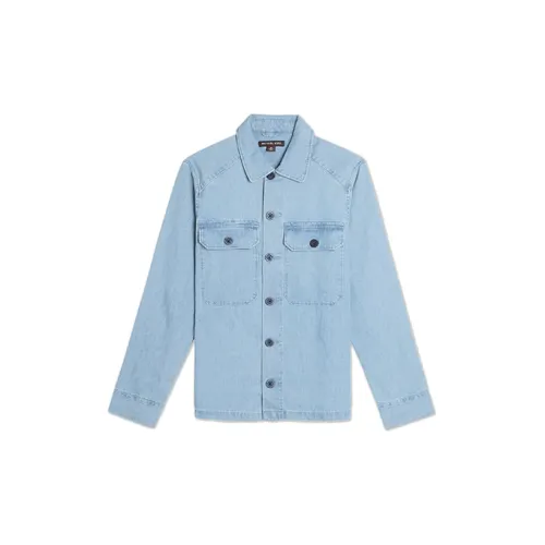 MICHAEL KORS Denim Jackets Men Light Blue