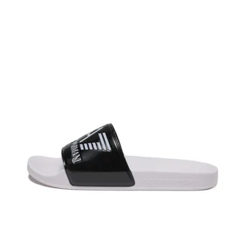 EMPORIO ARMANI EA7 Stylish Sandals Men's Black White