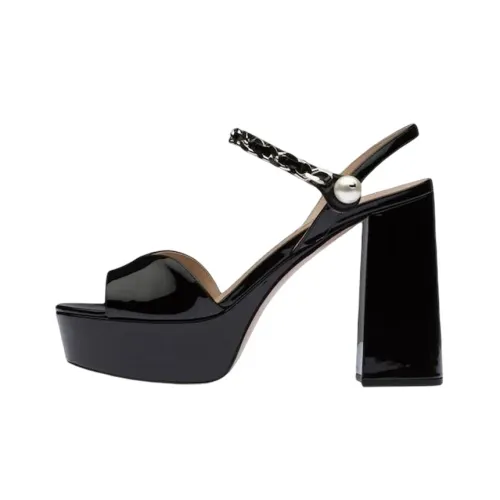 MIU MIU Strap Sandals Women's Black