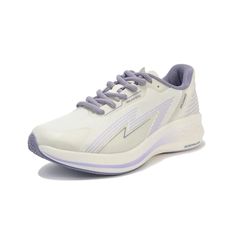 361° Flying Wing 2.0pro Breathable Low Top Running Shoes Women's White Purple-1