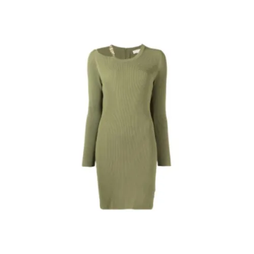 MICHAEL KORS Long-Sleeved Dresses Women's Army Green