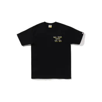 A BATHING APE Graffiti Check Ape Head Tee