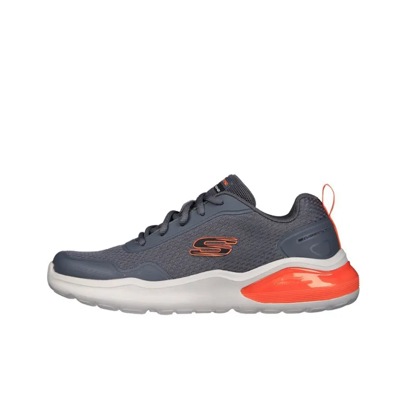 Skechers Air Cushioning Cushioning Anti-Slip And Wear-Resistant Low-Top Casual Shoes Men's Orange Blue-0