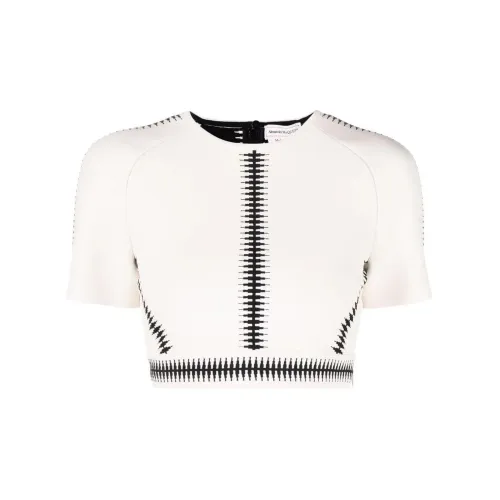 Alexander McQueen Crop Tops Women's White