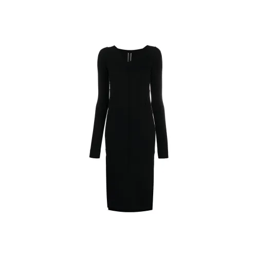 RICK OWENS Long-Sleeved Dresses Women's Black