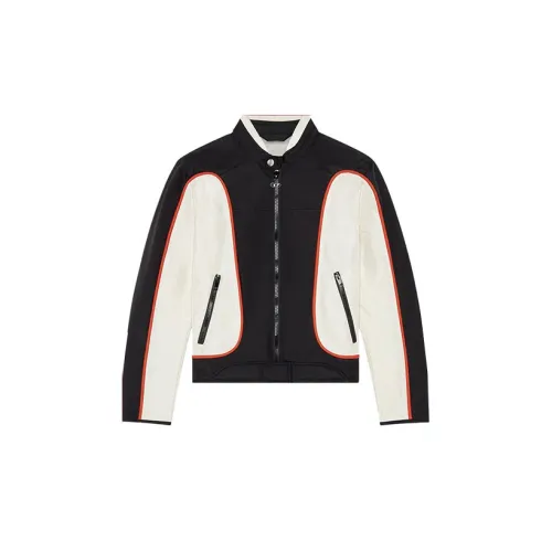 DIESEL colour-block rider jacket