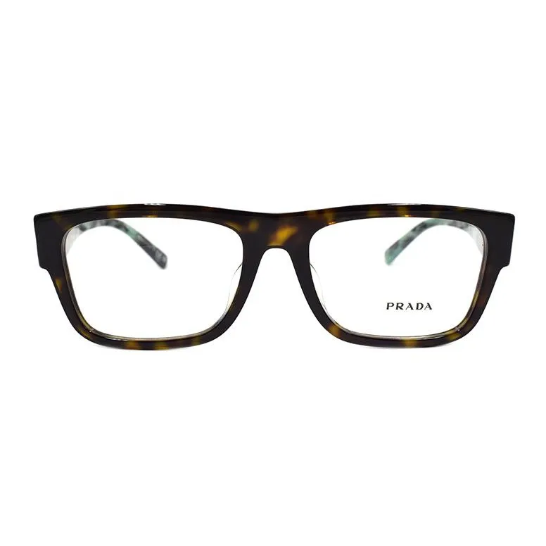 PRADA Eyeglass Frames Men Tortoiseshell/Green Tortoiseshell Legs-1