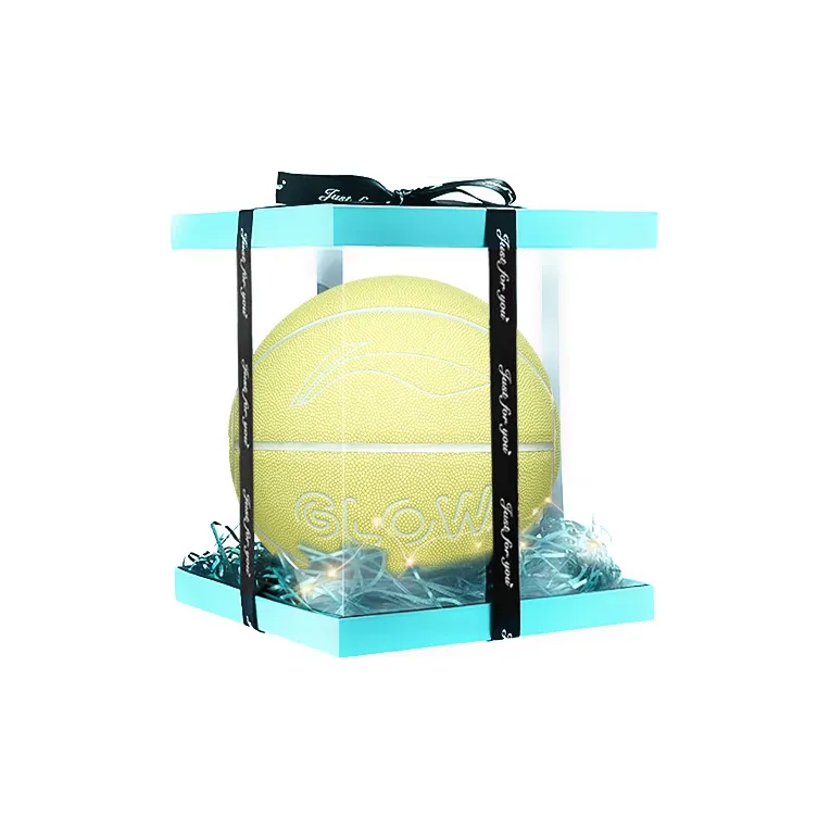 LiNing Badfive PU Basketball Yellow Size 7 Ball Glow in The Dark Training Unisex-10