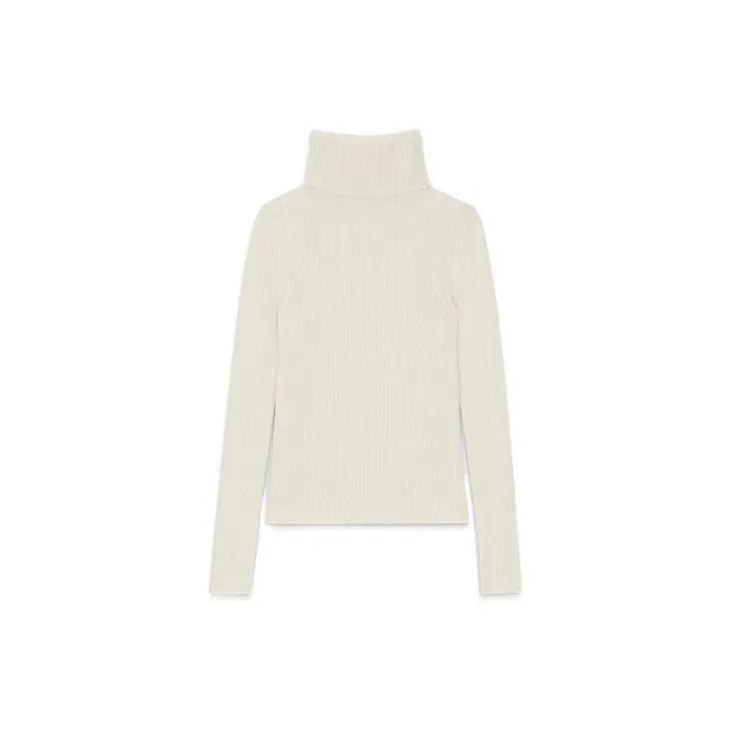 SAINT LAURENT Ribbed knit Roll neck Sweater-1