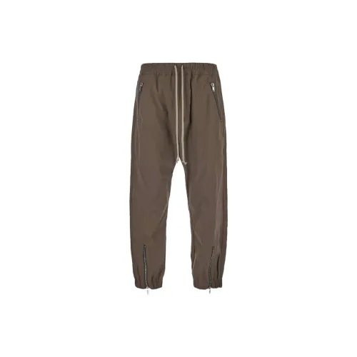 RICK OWENS Knitted Sweatpants Men Brown