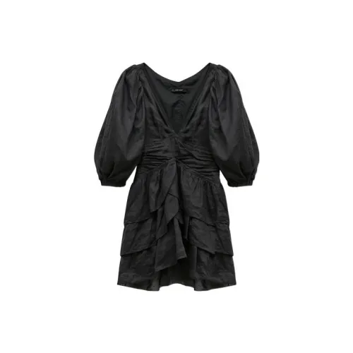 ISABEL MARANT Short-Sleeved Dresses Women's Black