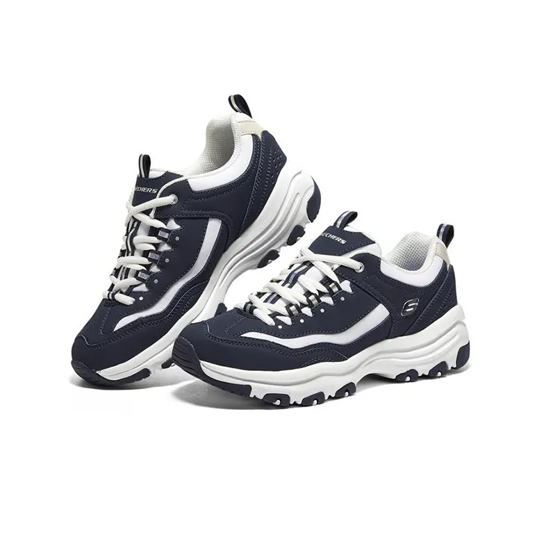 Skechers I-Conik Cushioning Anti-Slip And Wear-Resistant Low-Top Casual Shoes Women's Blue Color-2