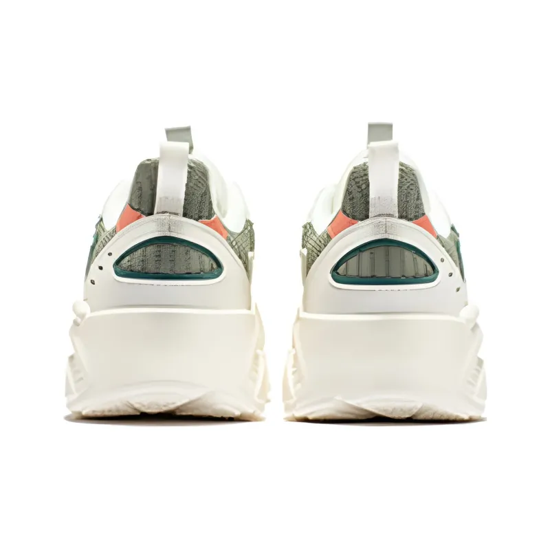 361° Cushioning, Wear Resistant Low Top Casual Shoes Women's White Cyan-2