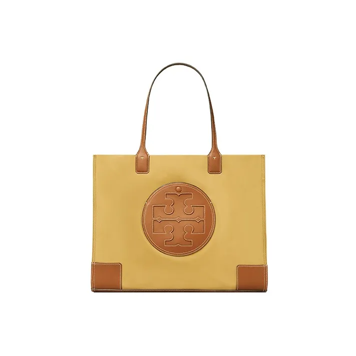 TORY BURCH Ella Polyamide Tote Bag, Shopping Bag, Handbag, Shoulder Bag Women's Cocoa Sand-0