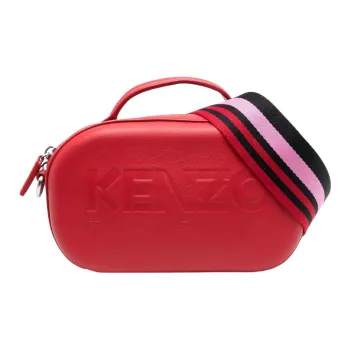 KENZO Calfskin Portable Crossbody Bag Shoulder Bag Women's Red