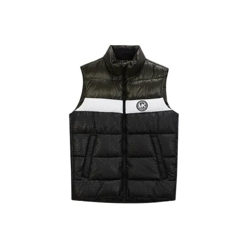 MICHAEL KORS Vests Men Green/Black/White