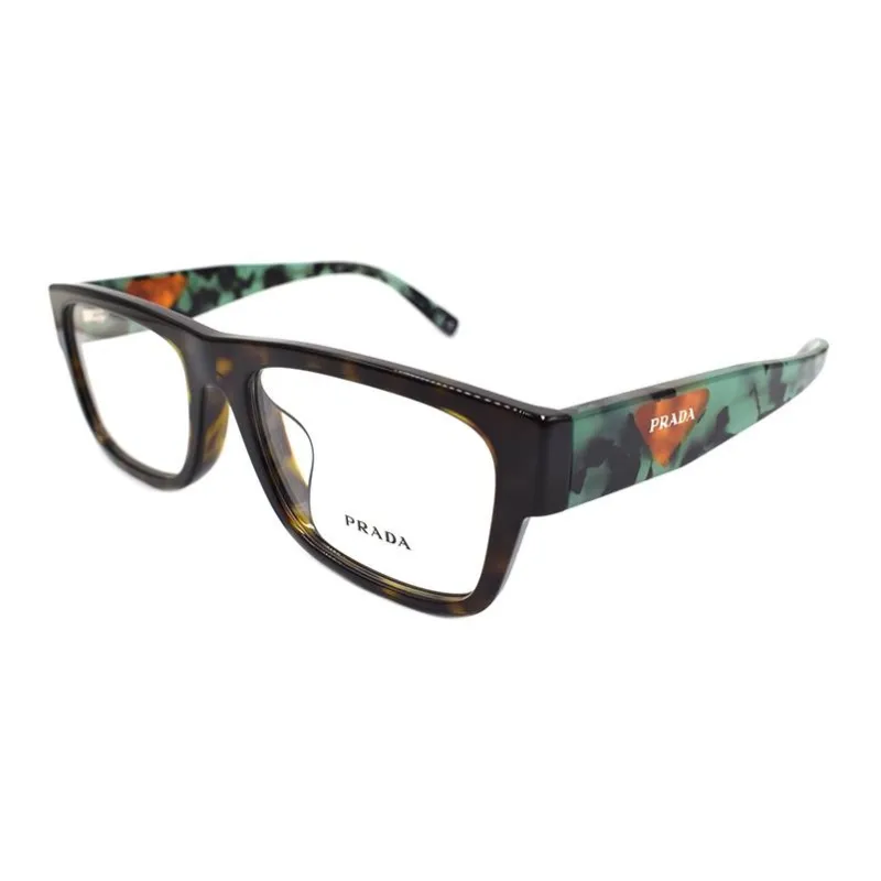 PRADA Eyeglass Frames Men Tortoiseshell/Green Tortoiseshell Legs-0