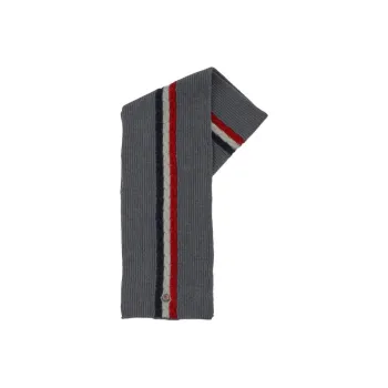 Moncler Logo Patch Knit Scarf