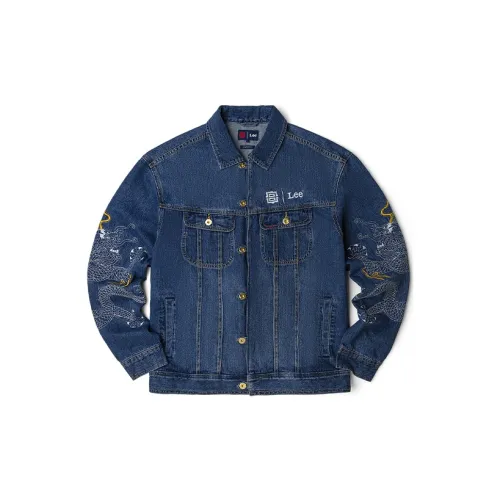 Lee Denim Jackets Men Dark Blue