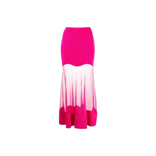 Alexander McQueen Casual Long Skirts Women's Bright Pink