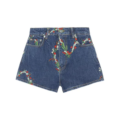 GANNI Denim Shorts Women's Blue