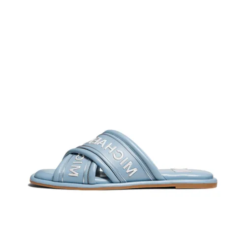 MICHAEL KORS KORS Slide Slippers Women's Light Blue