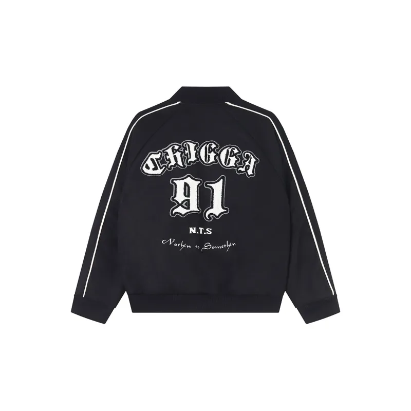 CHIGGALAB Loose Fit Jacket Unisex Black-1