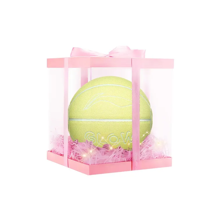 LiNing Badfive PU Basketball Yellow Size 7 Ball Glow in The Dark Training Unisex-9