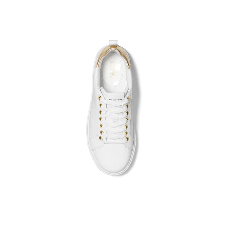 MICHAEL KORS Emmett Low Top Stylish Skateboarding Shoes Women's White-3