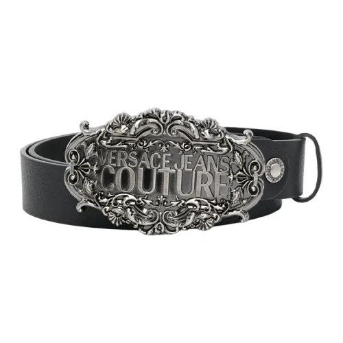 VERSACE JEANS COUTURE Leather Belts Men Black