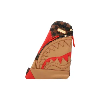 SPRAYGROUND Leather Detail Sling Bags Crossbody Bags Men's Multicolor