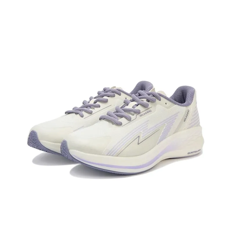 361° Flying Wing 2.0pro Breathable Low Top Running Shoes Women's White Purple-2