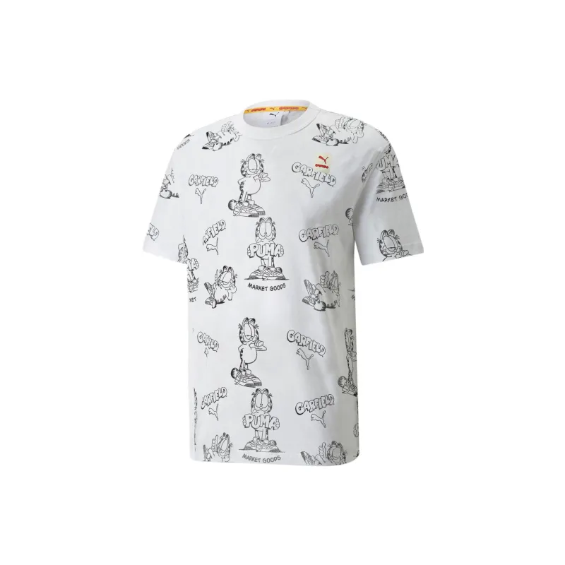 PUMA x GARFIELD Sports Life Collection T Shirt Men's White-0