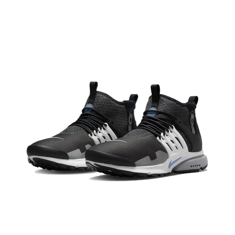 Nike Air Presto Mid Utility Antracite Summit White Particle Grey University Blue-2