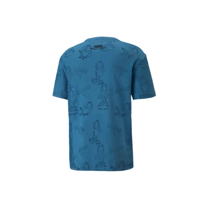 PUMA x GARFIELD Sports Life Collection Set in Sleeve T Shirt Men's Blue-1