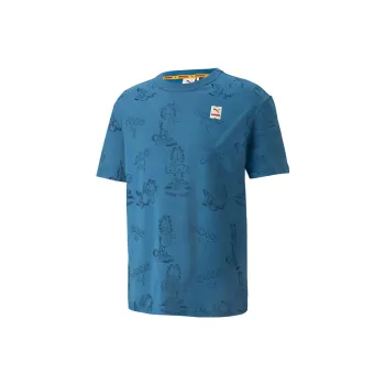 PUMA x GARFIELD Sports Life Collection Set in Sleeve T Shirt Men's Blue