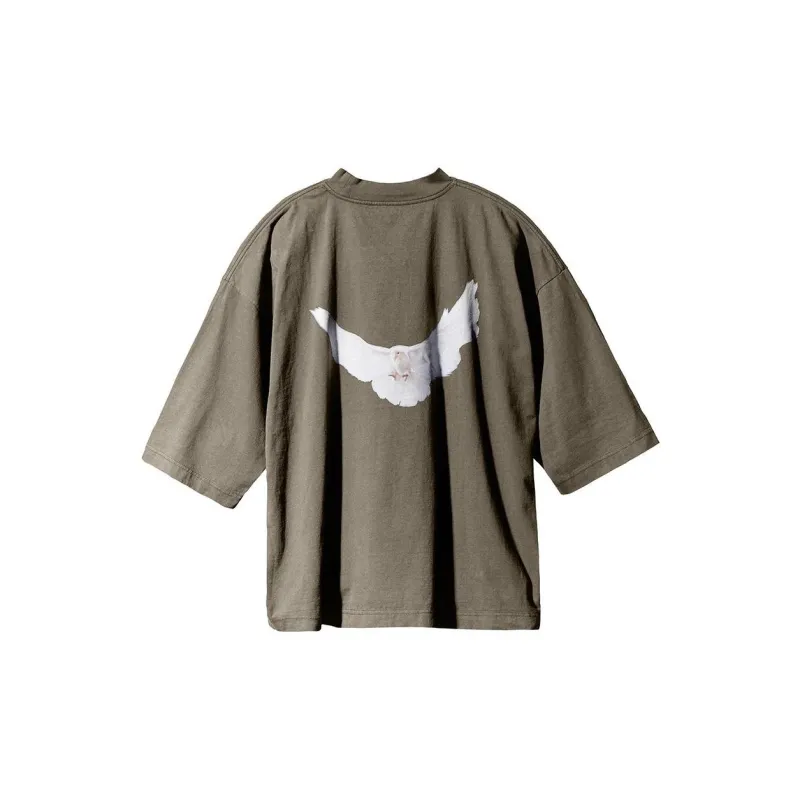 Balenciaga X YEEZY T Shirts Unisex Beige Umber-1