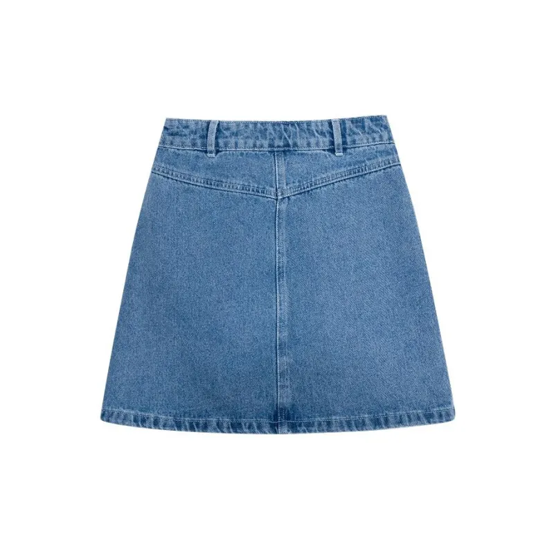 Olrain Denim Short Skirts Women's-1