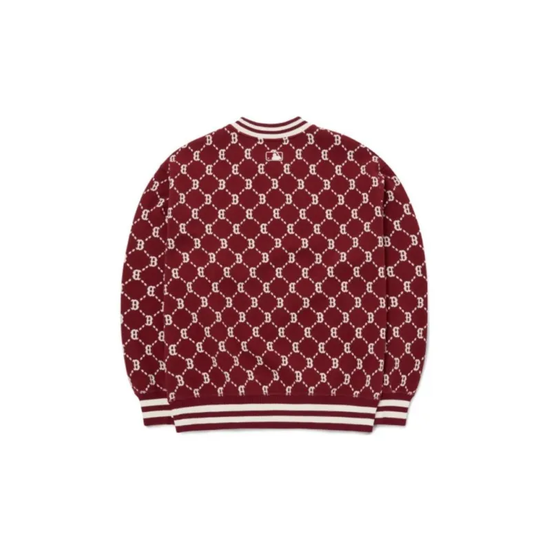 MLB Old Flower Sweatshirts Unisex Red-1