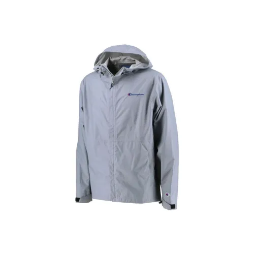 Champion Jackets Unisex Silver Gray