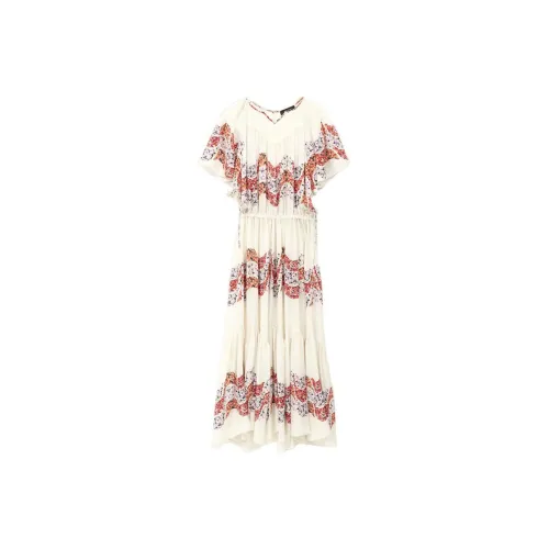 ISABEL MARANT Short-Sleeved Dresses Women's White