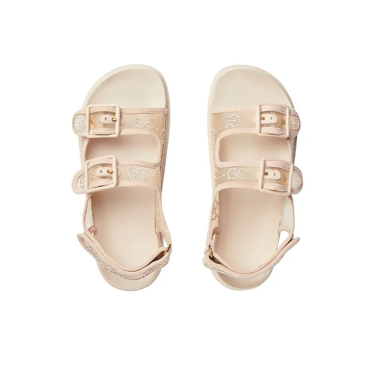 GUCCI Women's Gg Sandal 'Crystals Rose Beige' Women's-3