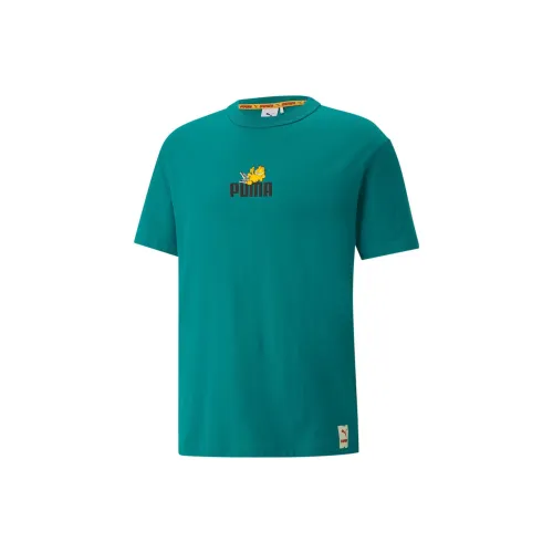 PUMA GARFIELD T-Shirts Men Lake Green