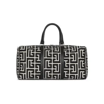 BALMAIN Calfskin Lockable Bag, Shoulder Bag, Crossbody Bag, Handbag Men's Black