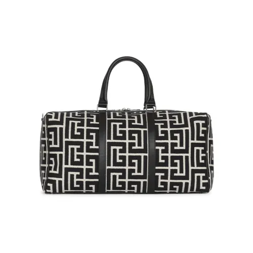 BALMAIN Calfskin Lockable Bag, Shoulder Bag, Crossbody Bag, Handbag Men's Black