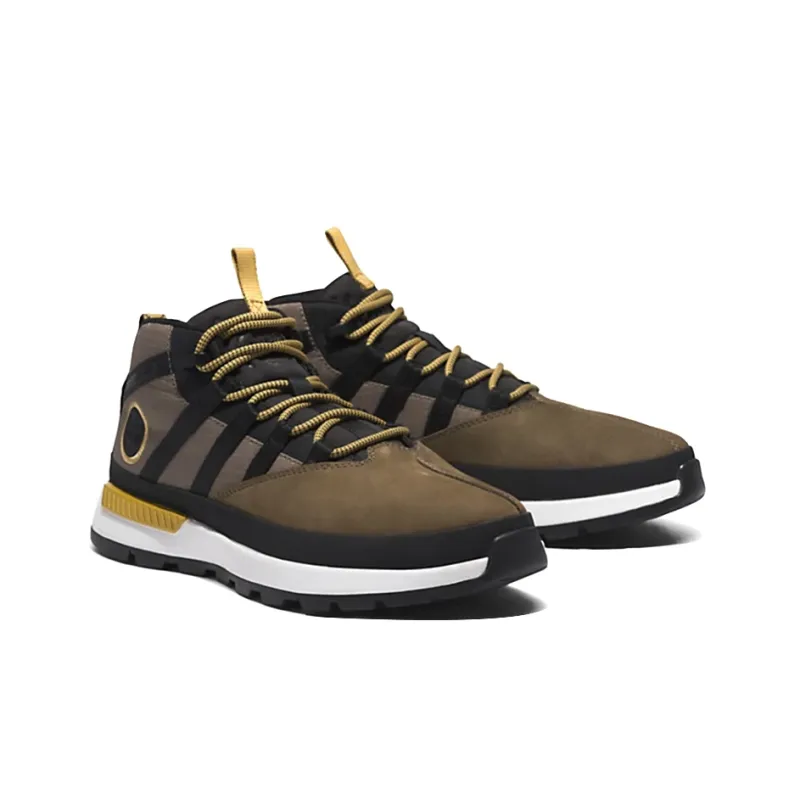 Timberland Euro Trekker Cushioning Anti-Slip And Wear-Resistant Mid-Top Outdoor Shoes Green Black-3