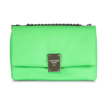 BALMAIN 1945 Leather Shoulder Bag Crossbody Bag Small Size Women's Green