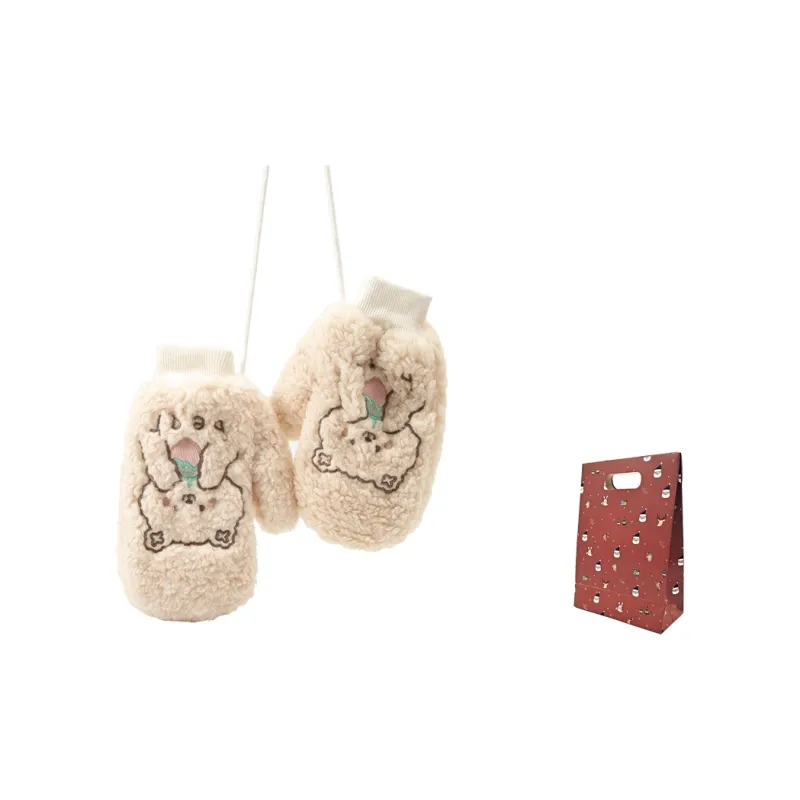 BAIJUAN Polyester Knit Gloves Women's-5
