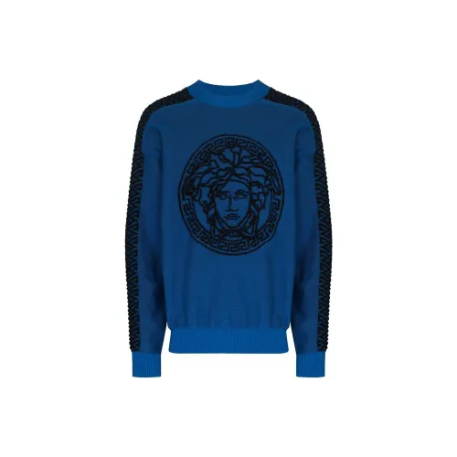 VERSACE Sweatshirts Men Blue