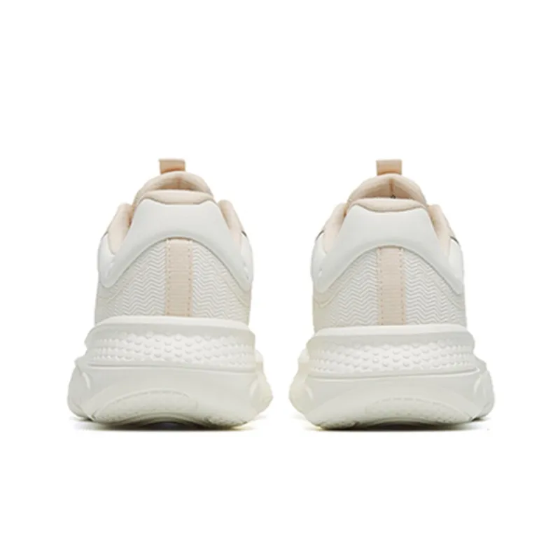 Anta Lightweight Cushioning Low-Top Running Shoes Women's White Blue-4